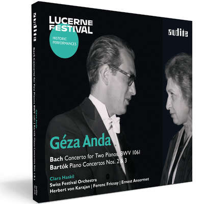 95650 - Géza Anda and Clara Haskil play Bach: Concerto for 2 Pianos, BWV 1061 and Bartók: Piano Concertos Nos. 2 & 3